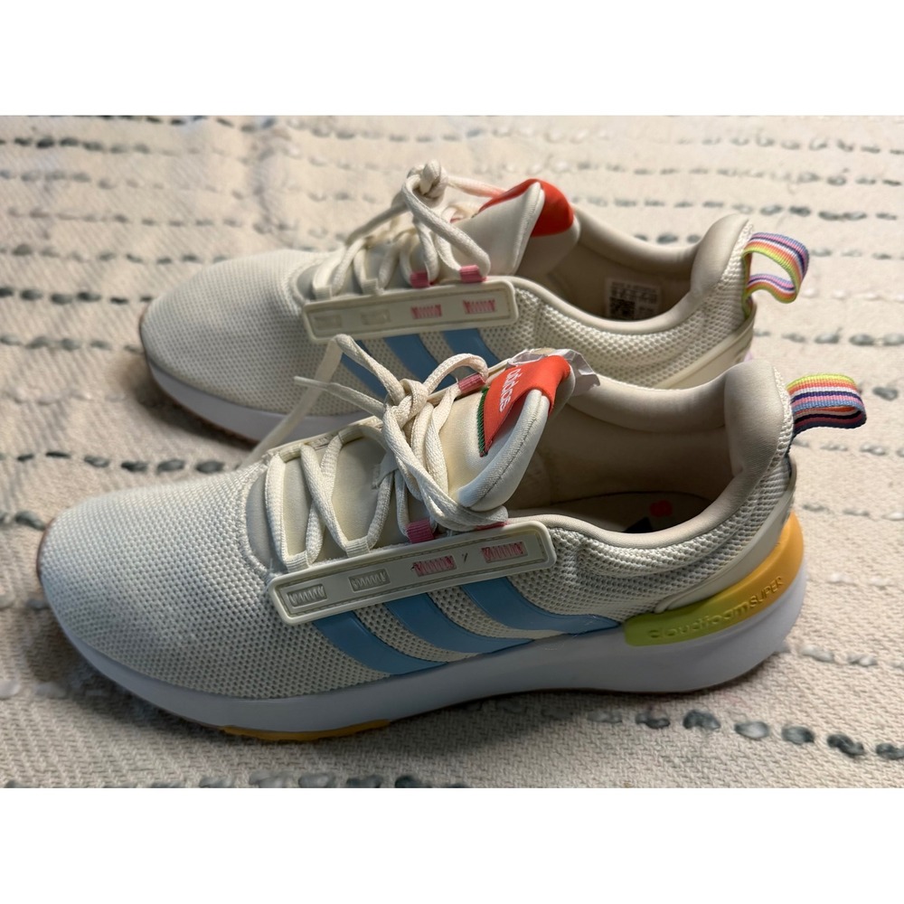 Adidas Racer TR21 Cloudfoam Super White Pastel GZ1992 Womens 10 Running Shoes